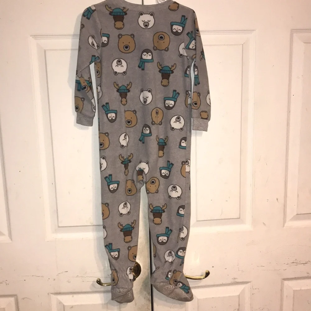 Kid’s Carter’s Animal Print Footed One-Piece
